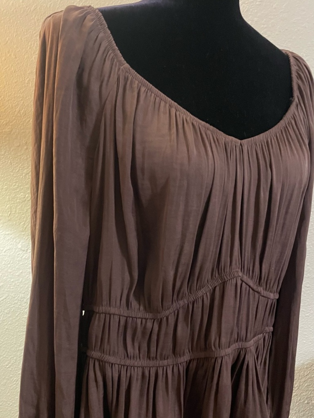 Nine West  Brown Peasant blouse
